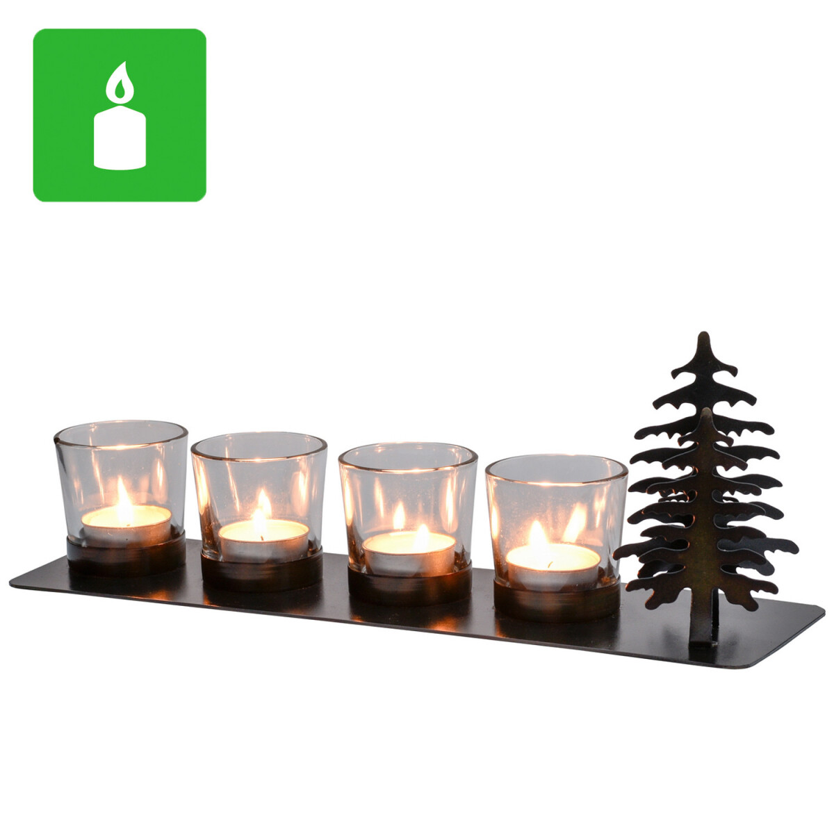 Retro Christmas Decor Candle Holder Jami box