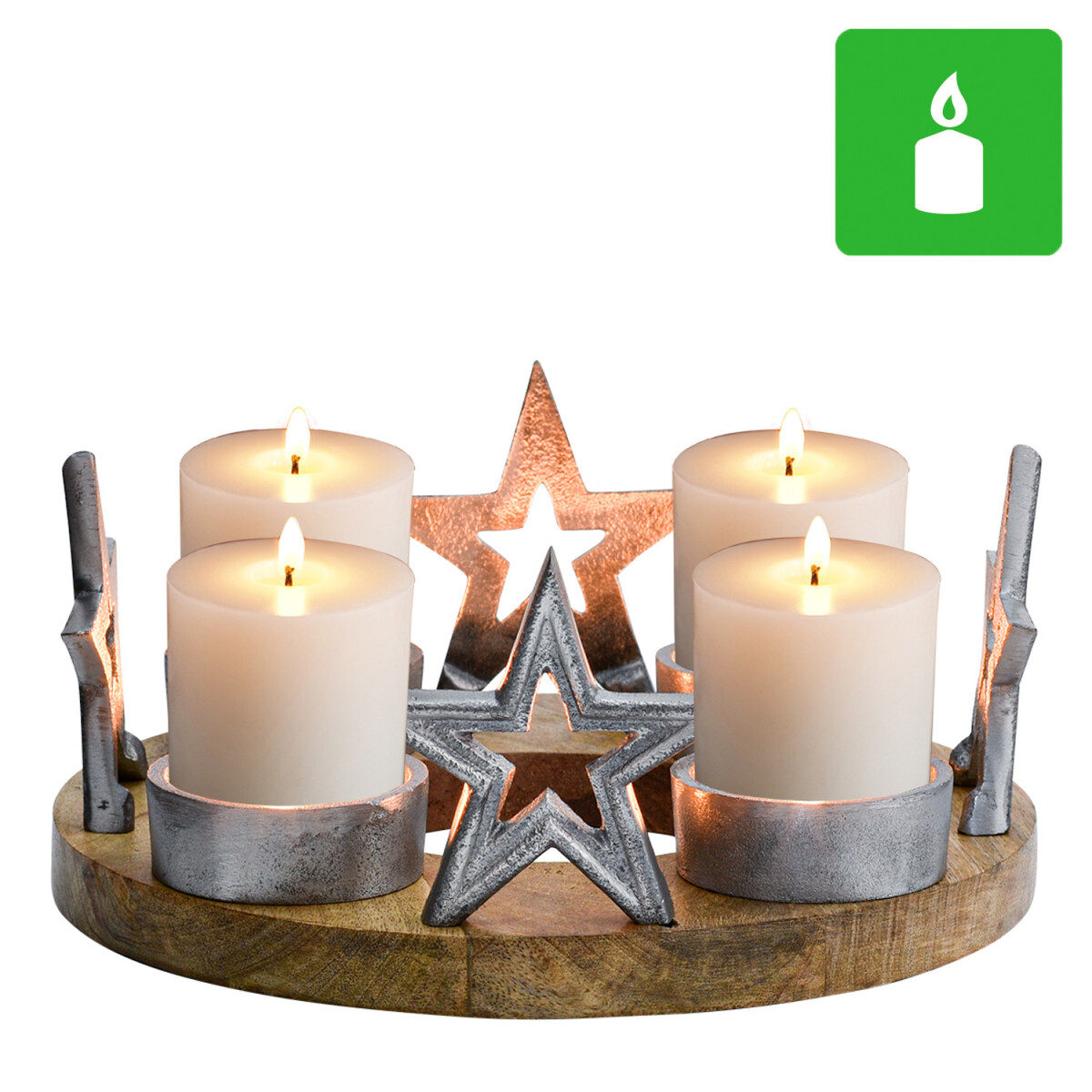 Advent wreath, Christmas decoration, candle holder, Demali