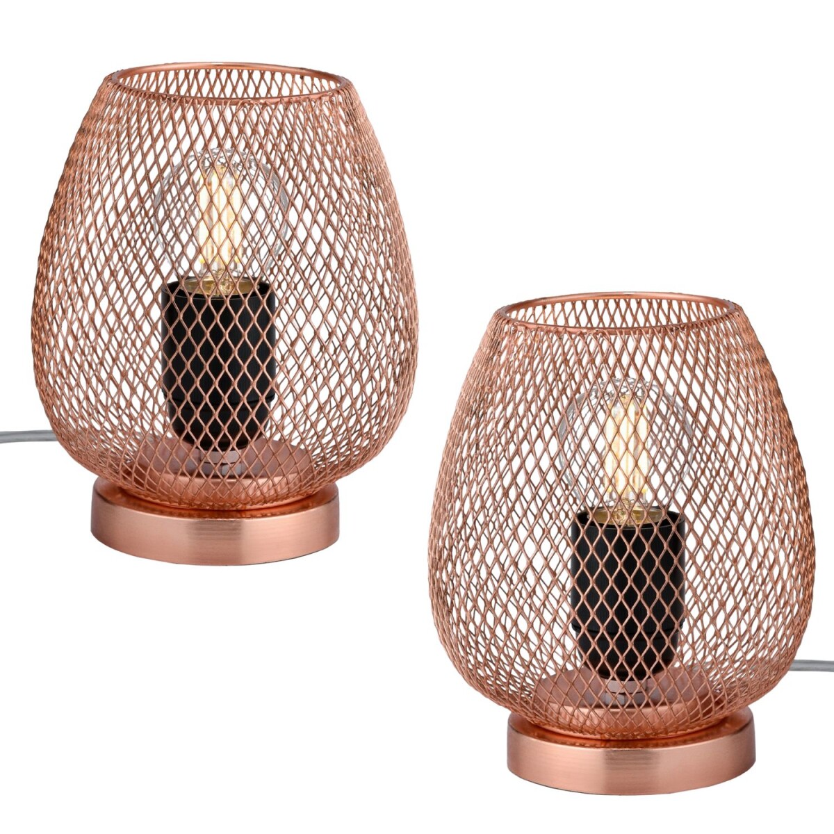 Set of 2 Modern Table Lamps / Bedside La box