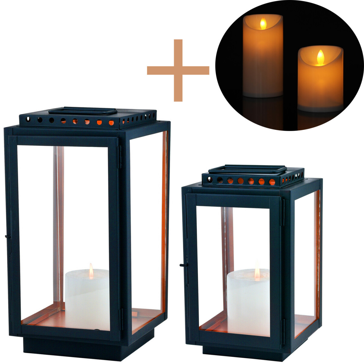 Set of 2 LED Scandinavian-Style Balcony  box