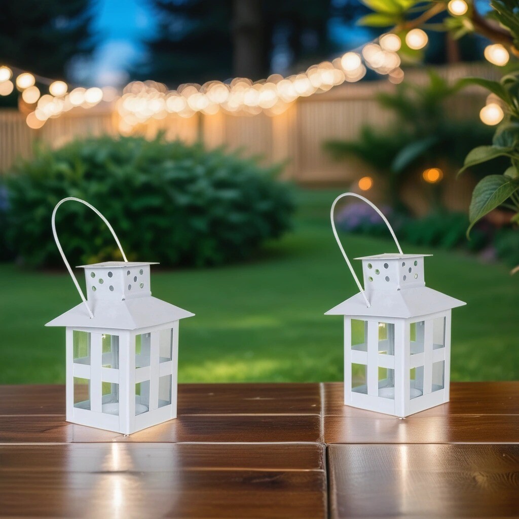 Set of 2 Scandinavian-style Mini Lantern box