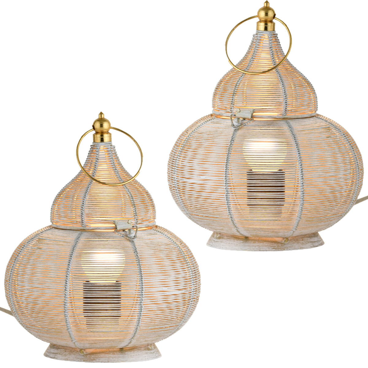 Set of 2 Oriental Decorative Table Lamps box