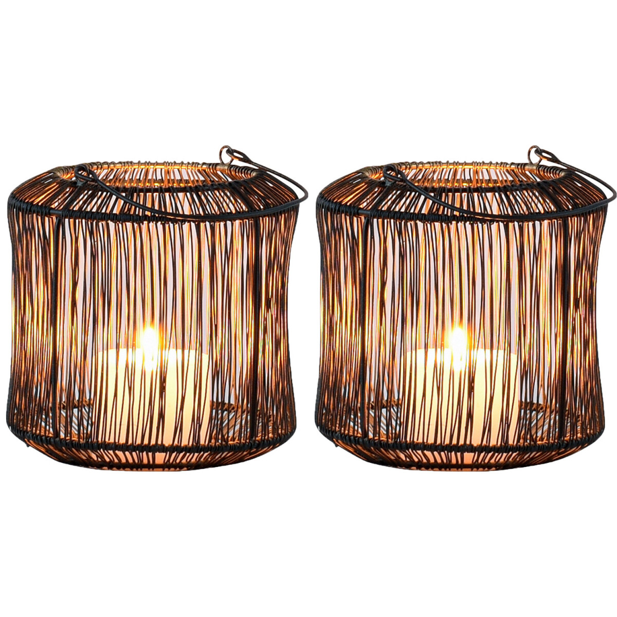 Set of 2 Scandinavian Decorative Lantern box
