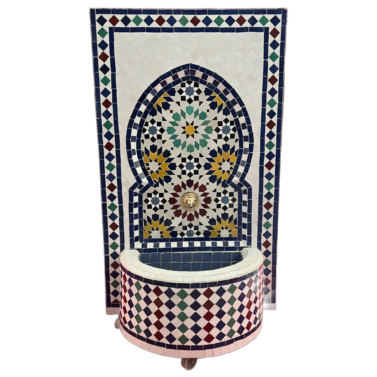 Moroccan Mosaic Garden Fountain, 107 cm  box