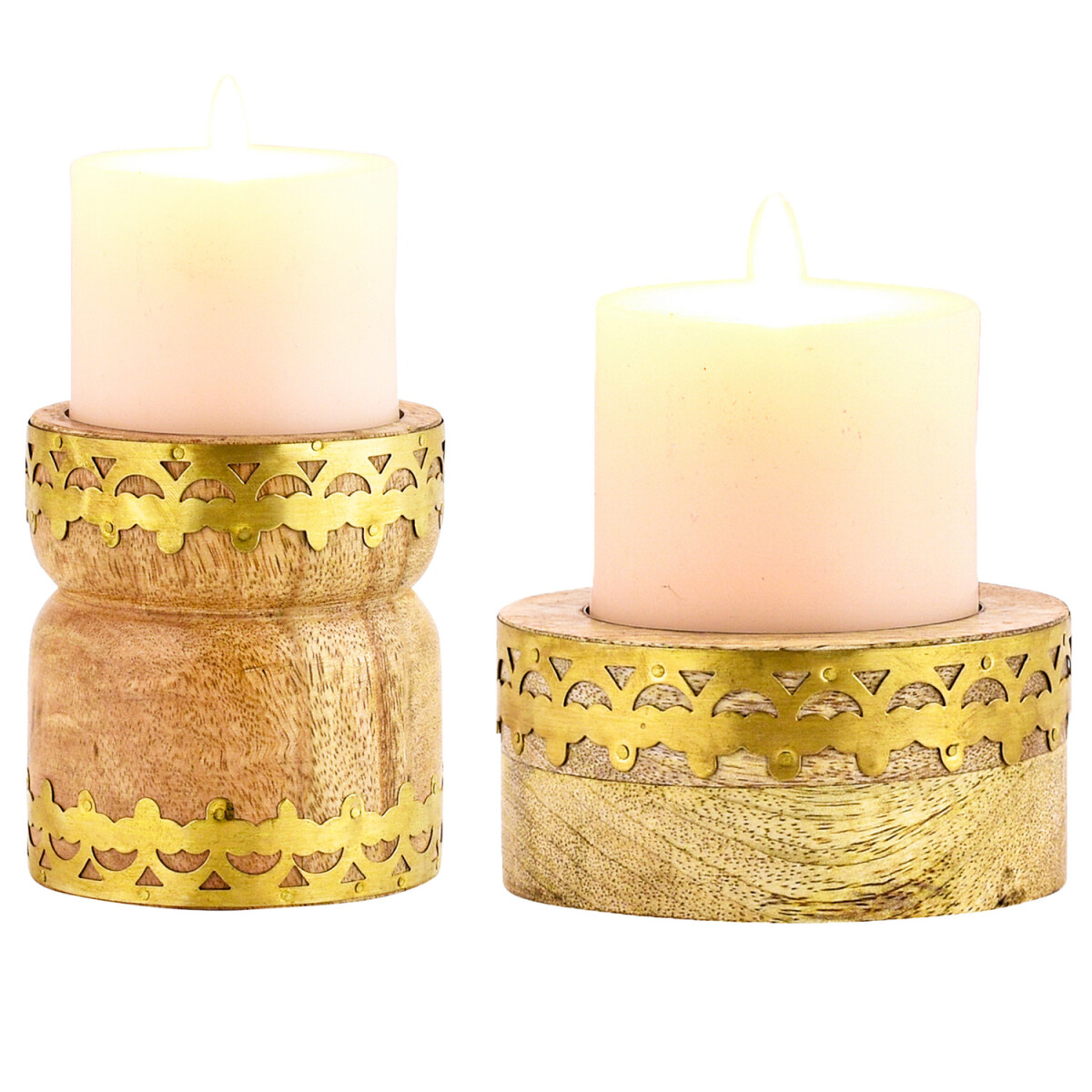 Set of 2 Boho Decorative Tealight Holder box
