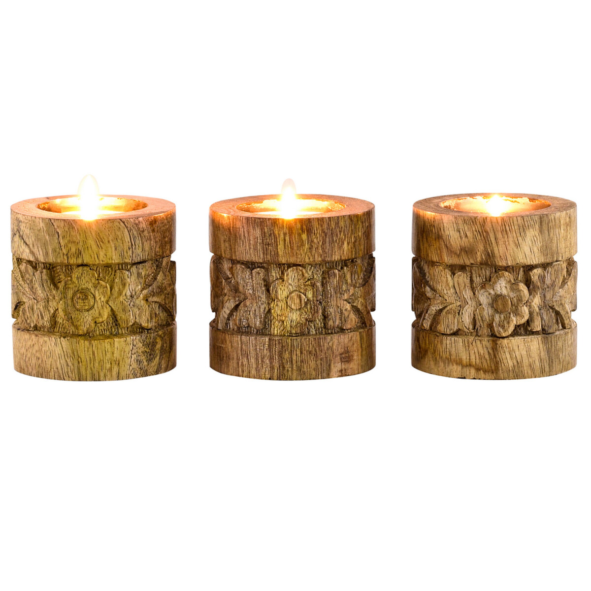 Set of 3 Oriental Decorative Tealight Ho box