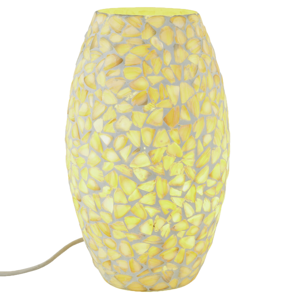 Boho Decorative Table Lamp, Glass Mosaic box