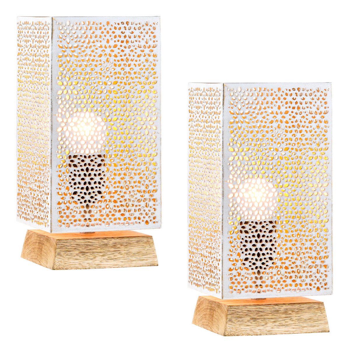 Set of 2 Boho Decorative Table Lamps / B box
