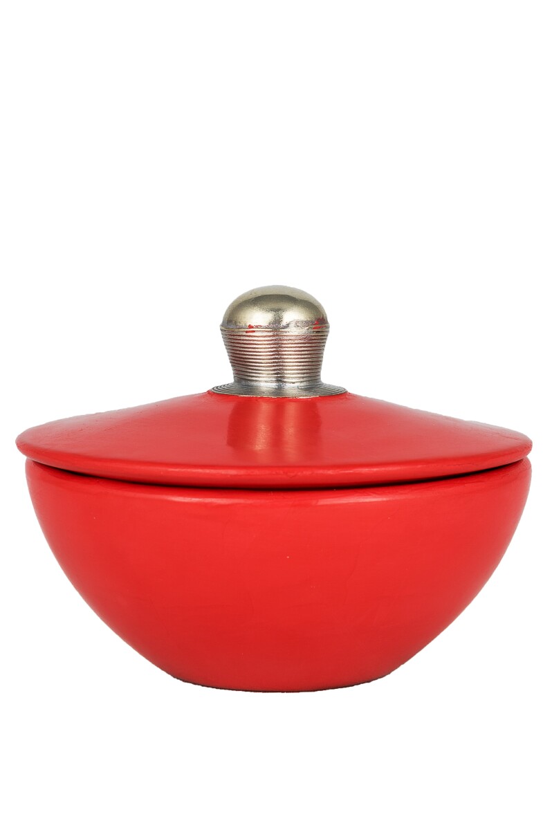 Moroccan Tadelakt Can "Freira" - Red