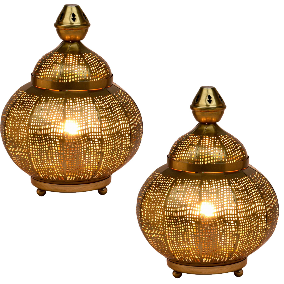 Set of 2 Oriental Decorative Table Lamps box