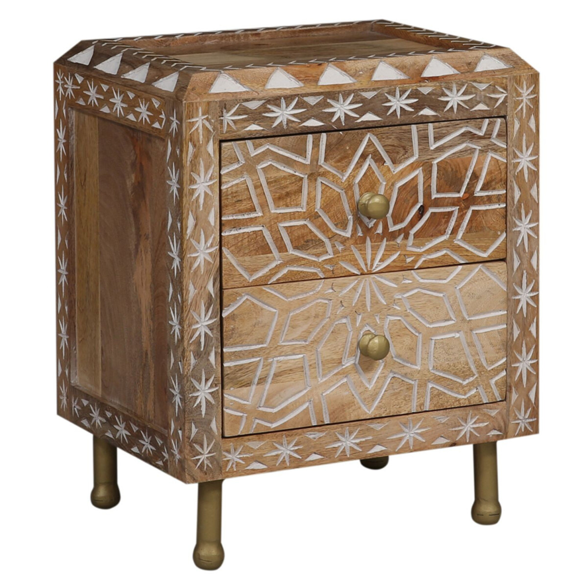 Moroccan Furniture: Nightstand, Side Tab box