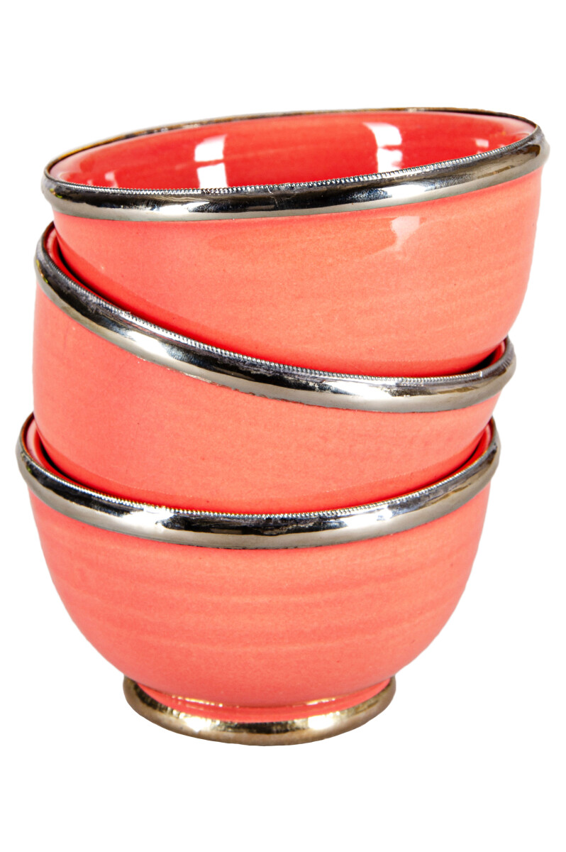 Set of 3 Cariba Rosa Oriental Dessert Ta box