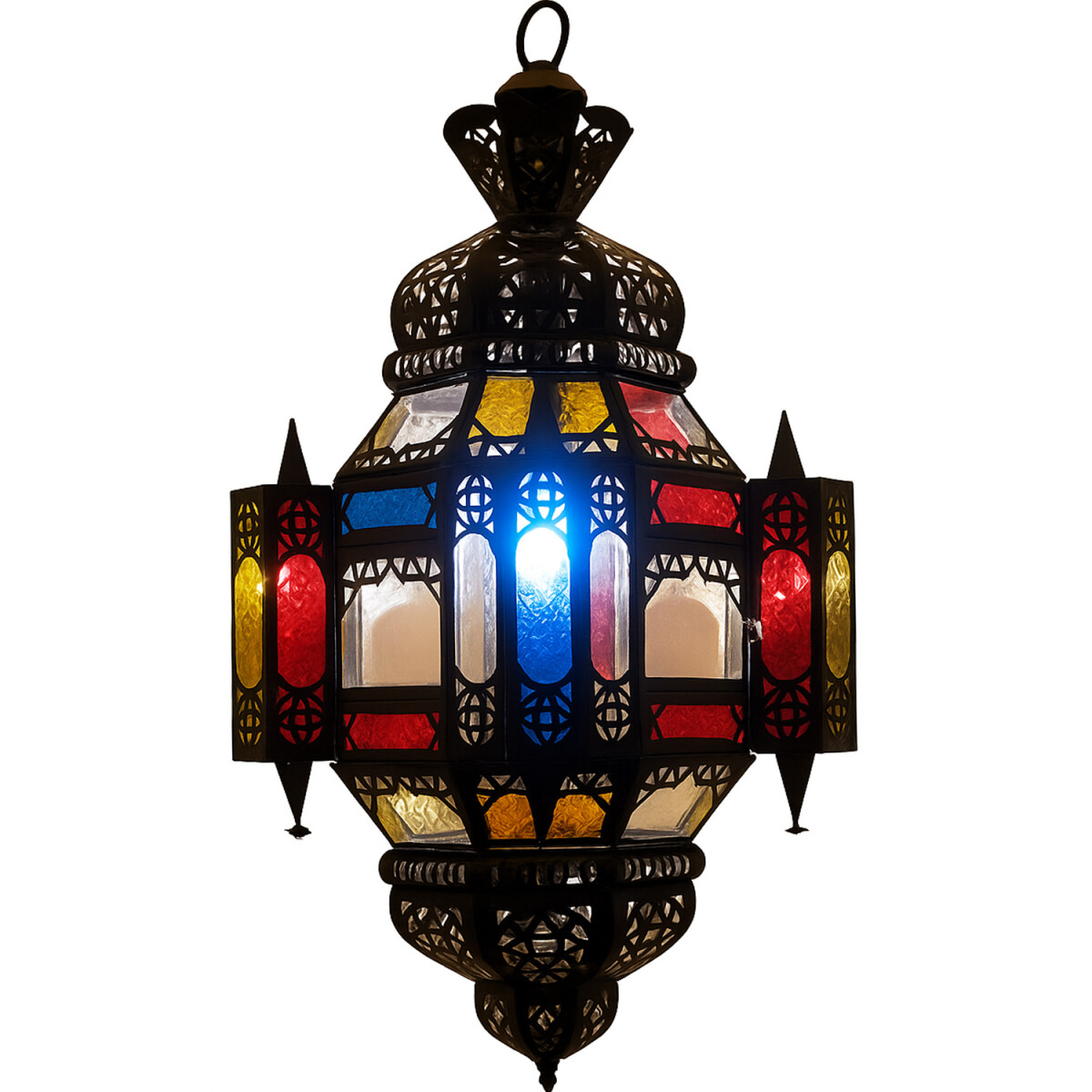 Falak Stained Glass Pendant Light, 60 cm box