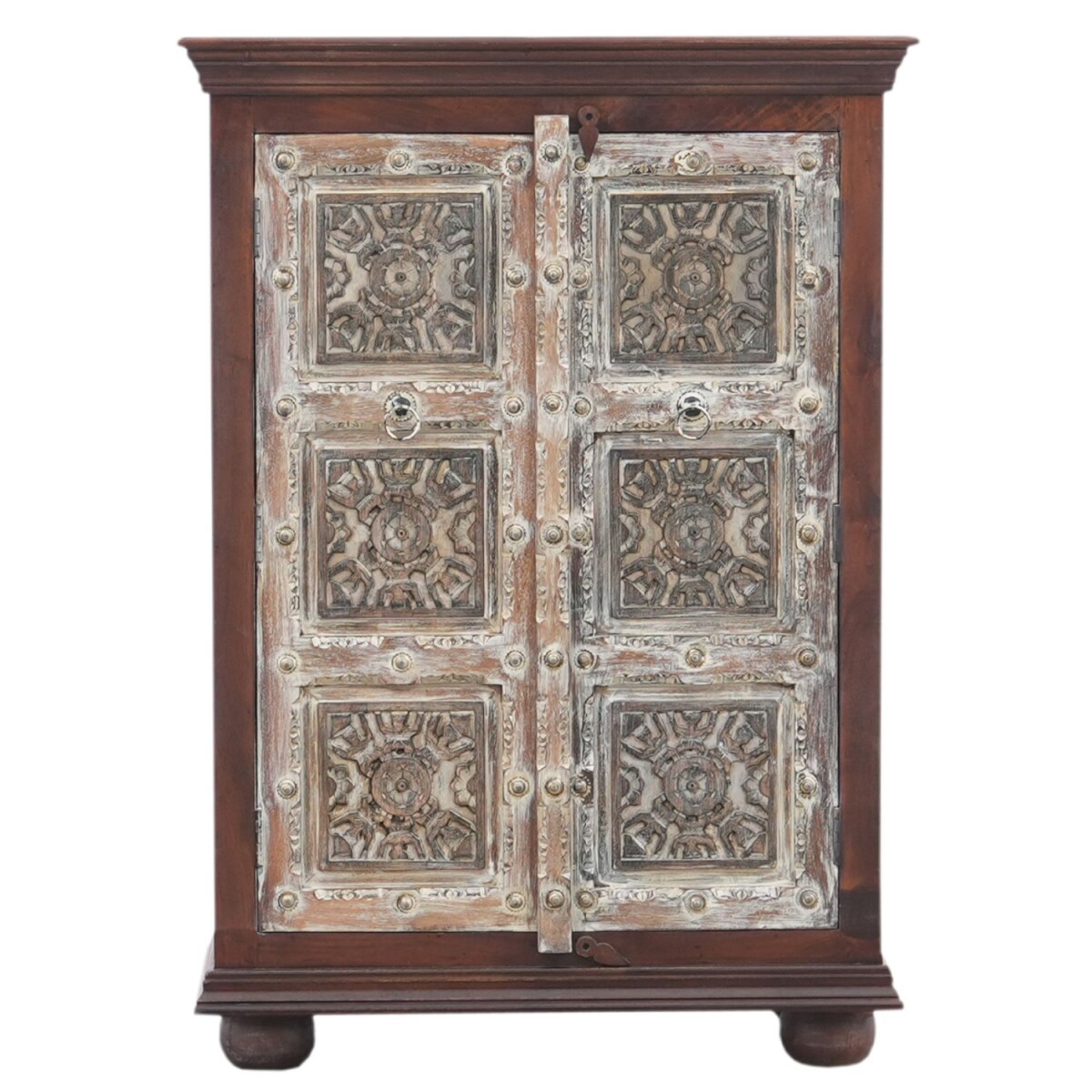 Cansin Solid Wood Ethnic-Style Chest of  box