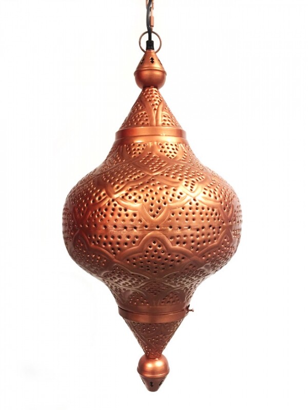 Zumurrud Oriental Ceiling Lamp - Copper- box