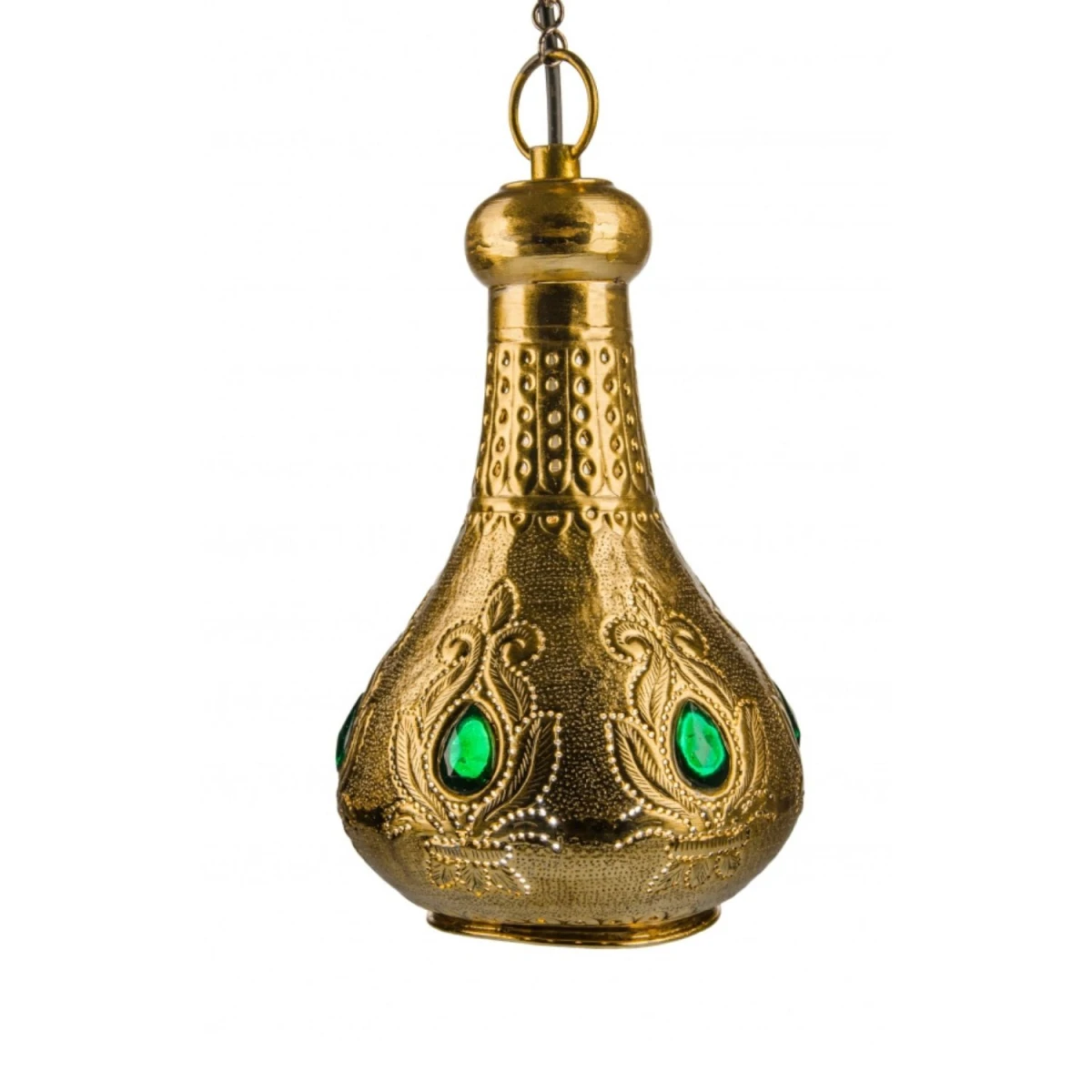 Akif Gold 30cm Ceiling Lamp | Moroccan Brass Pendant Lamp
