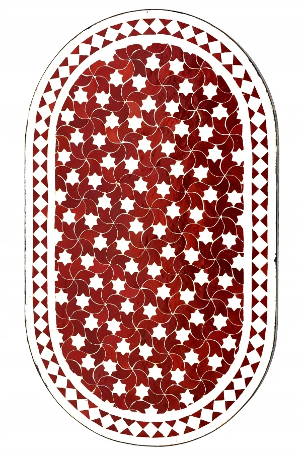Moroccan Mosaic Table Estrella Bordeaux 7_2nd