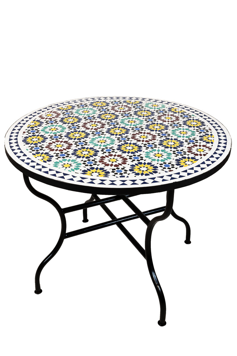 Moroccan Mosaic Table Albaicin Multicolor 100 cm | Handcraft