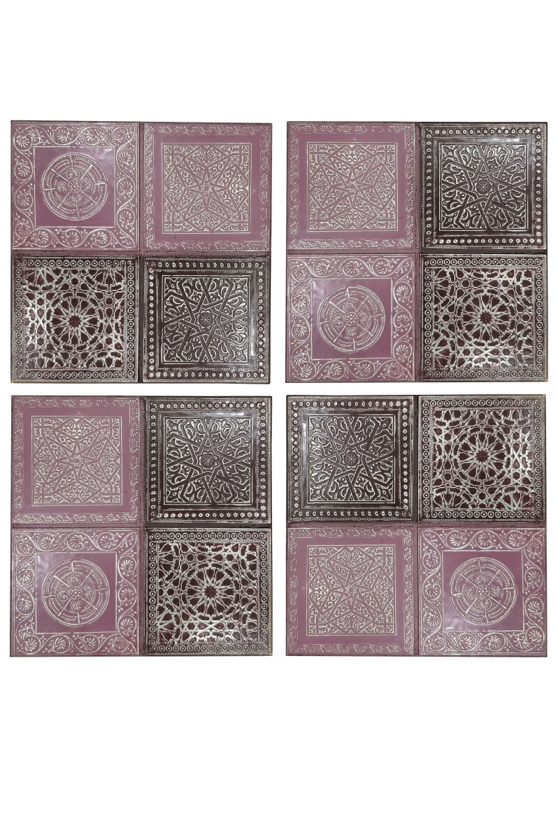 Set of 4 Oriental Wall Decor "Sahra box