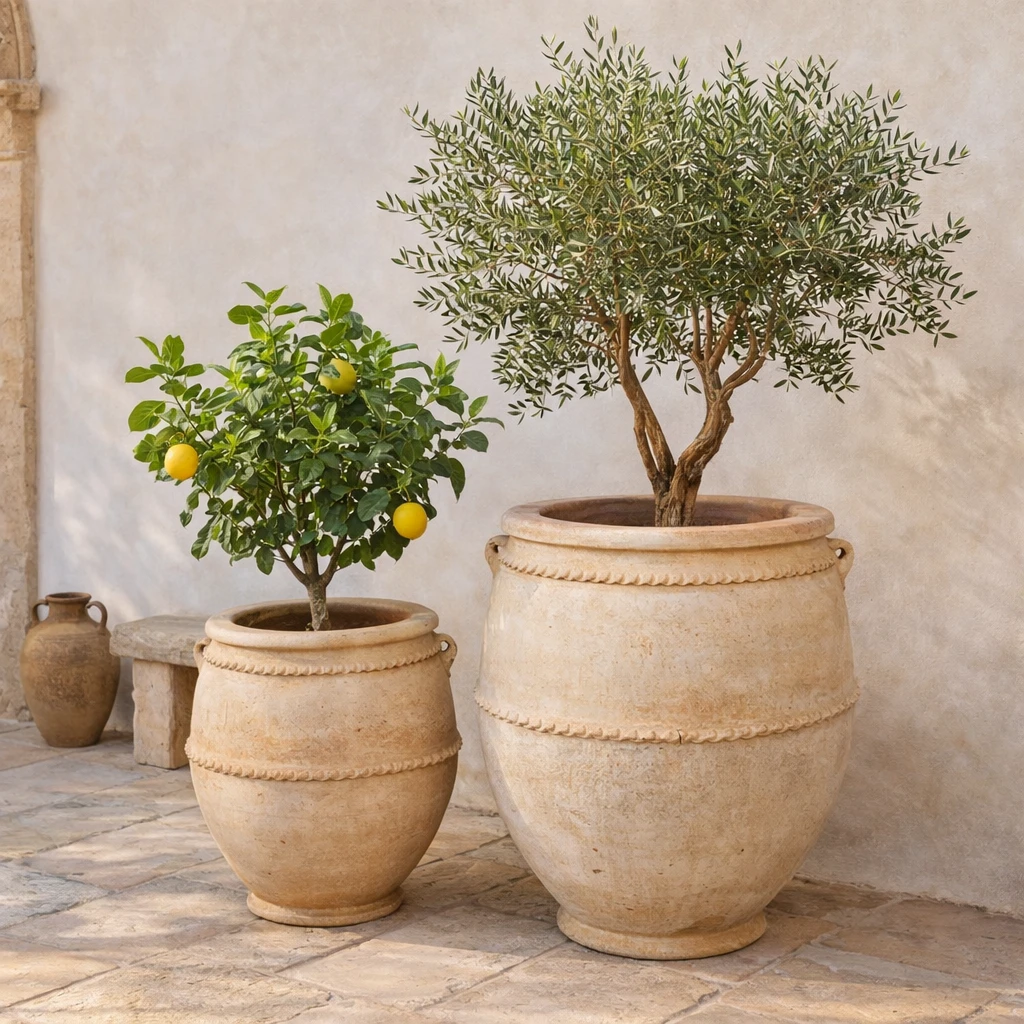 Large XXL Terracotta Plant Pot Giarda, 1 5_2nd