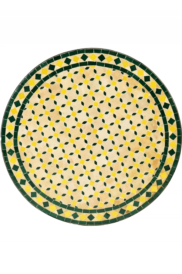 Moroccan Mosaic Table, Giralda, Beige, Y 21_2nd
