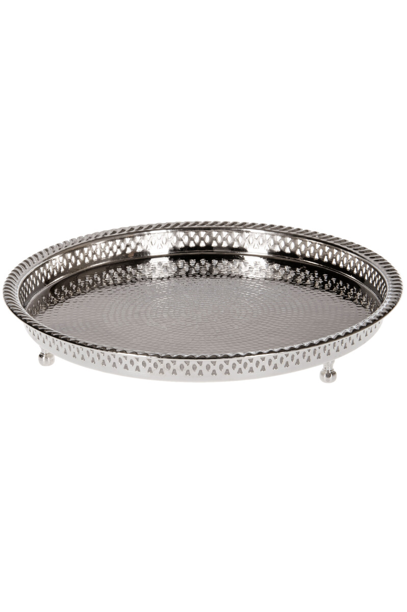 Mahra Oriental Silver Tray, 32 cm box
