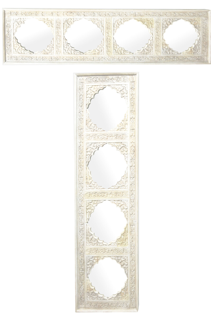 Oriental Hall Mirror Haliz White - 180 c box