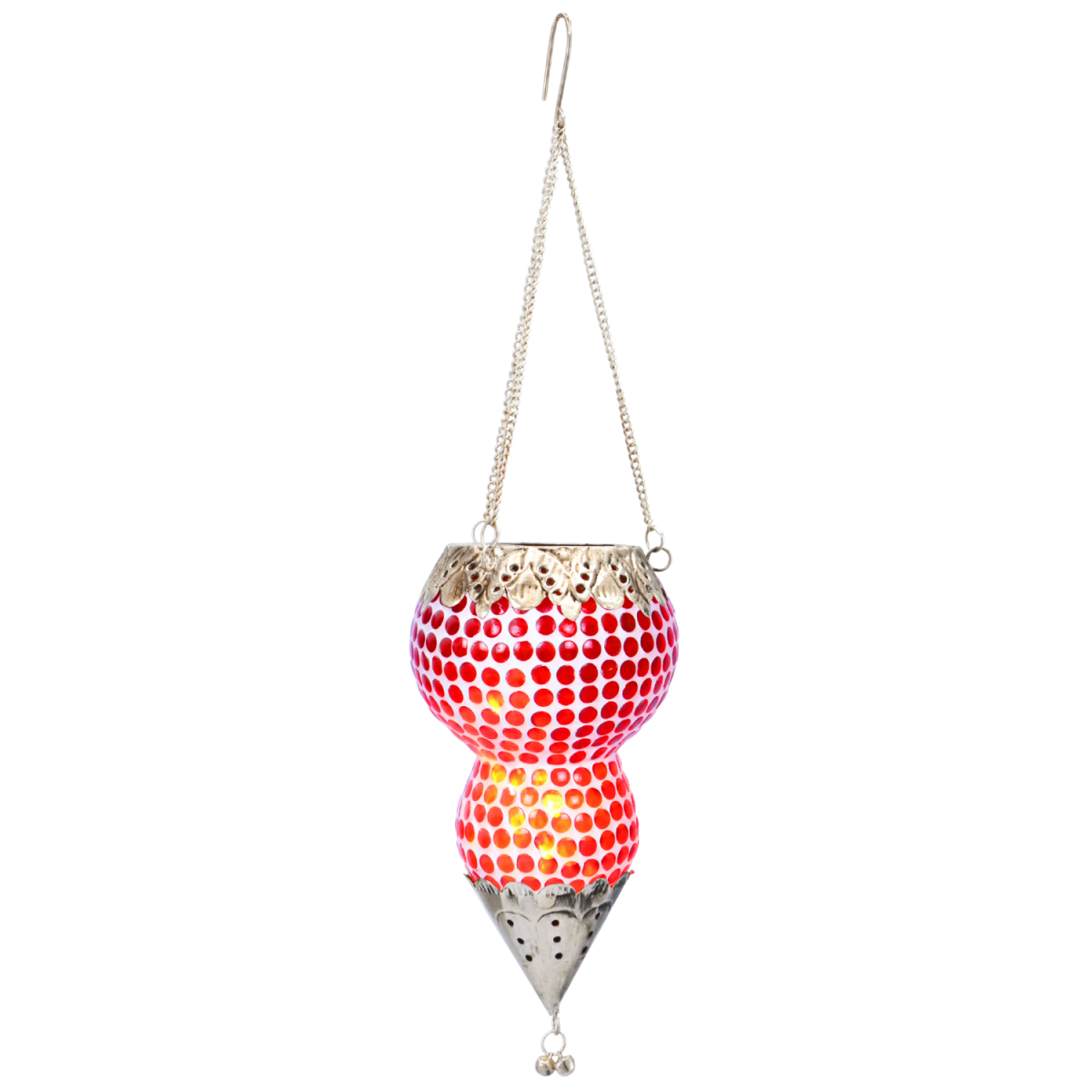 Ajmia Red 20cm Hanging Wind Light | Orie box