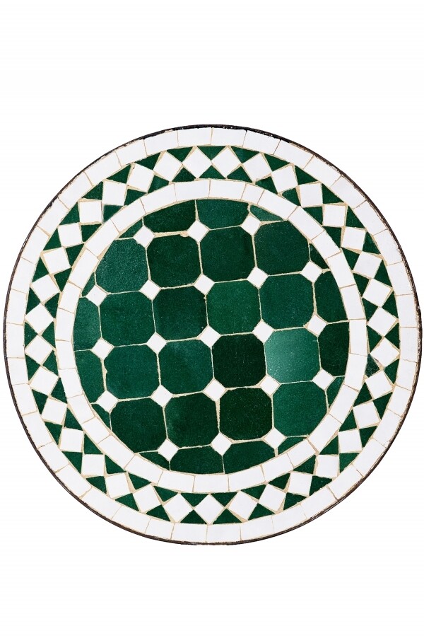 Arabic Mosaic Tile, Marrakech Green and  box