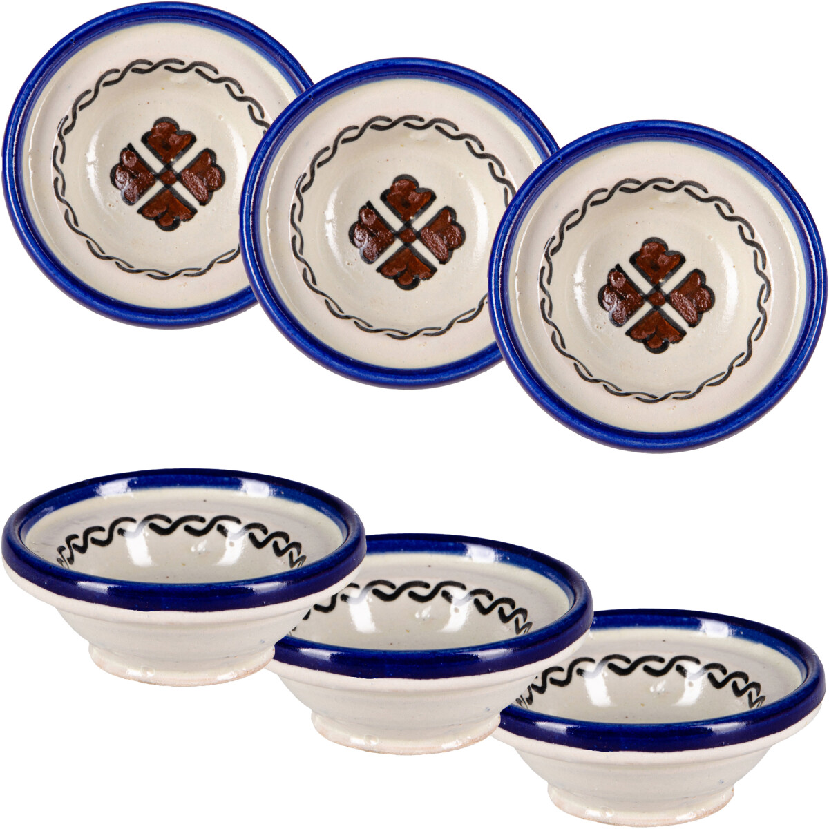 Set of 6 Moroccan Tapas Bowls and Small  box